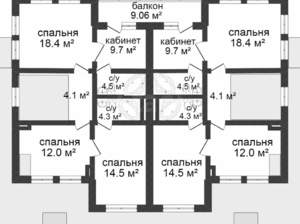 Дом 272м², 2-этажный, участок 15 сот.  