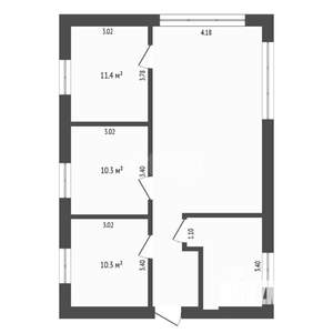 Коттедж 100м², 1-этажный, участок 5 сот.  