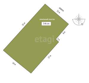 Дом 150м², 2-этажный, участок 4 сот.  