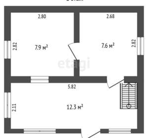 Дача 47м², 2-этажный, участок 8 сот.  