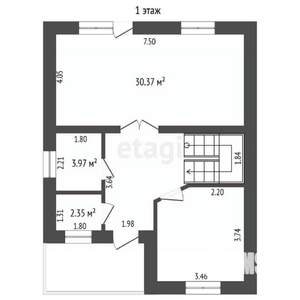 Дом 130м², 2-этажный, участок 5 сот.  
