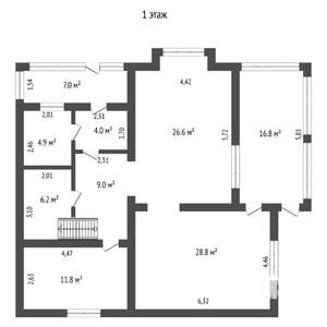 Коттедж 241м², 2-этажный, участок 10 сот.  