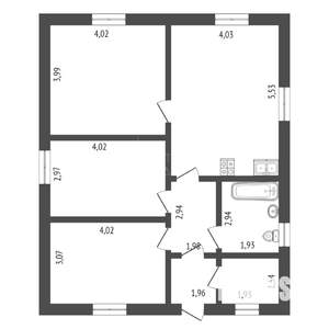Коттедж 85м², 1-этажный, участок 6 сот.  