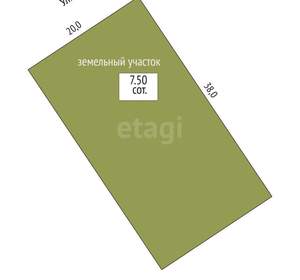 Дом 65м², 1-этажный, участок 8 сот.  