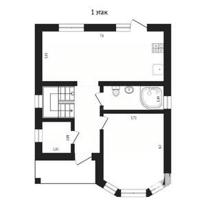 Коттедж 130м², 2-этажный, участок 6 сот.  