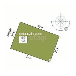 Дача 20м², 1-этажный, участок 6 сот.  