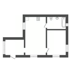 Дом 80м&sup2;, 1-этажный, участок 7 сот.  