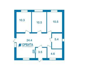 Дом 72м&sup2;, 2-этажный, участок 0 сот.  