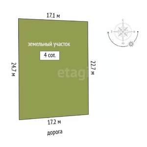 Дом 100м², 1-этажный, участок 4 сот.  