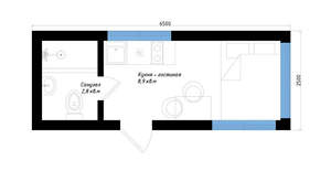 Дом 16м&sup2;, 1-этажный, участок 6 сот.  