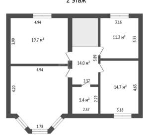 Дом 320м², 2-этажный, участок 12 сот.  