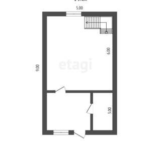 Дом 65м&sup2;, 2-этажный, участок 2 сот.  