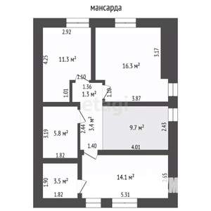 Дом 150м², 3-этажный, участок 10 сот.  