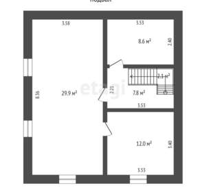 Дом 119м&sup2;, 2-этажный, участок 18 сот.  