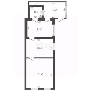 Дом 31м², 1-этажный, участок 2 сот.  