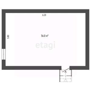 Дом 36м&sup2;, 1-этажный, участок 11 сот.  