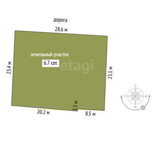 Дом 40м², 2-этажный, участок 7 сот.  