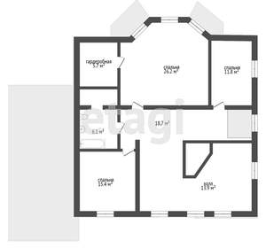 Дом 370м², 2-этажный, участок 6 сот.  