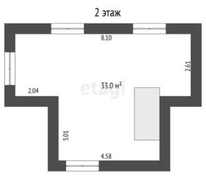 Дача 43м², 2-этажный, участок 5 сот.  