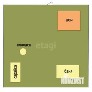 Дом 50м&sup2;, 2-этажный, участок 4 сот.  