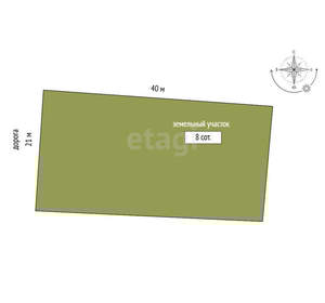 Дом 20м², 2-этажный, участок 8 сот.  