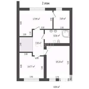 Таунхаус 165м&sup2;, 2-этажный, участок 3 сот.  