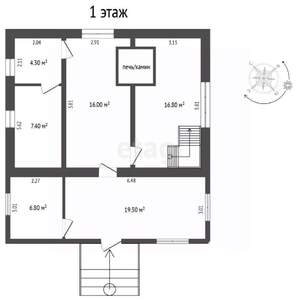 Дом 71м², 2-этажный, участок 8 сот.  