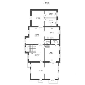 Коттедж 362м&sup2;, 2-этажный, участок 7 сот.  