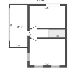 Дом 118м², 2-этажный, участок 7 сот.  