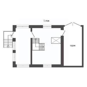 Дом 57м&sup2;, 1-этажный, участок 10 сот.  