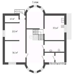 Дом 613м&sup2;, 4-этажный, участок 20 сот.  