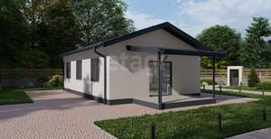 Дом 60м&sup2;, 1-этажный, участок 6 сот.  