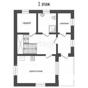 Дом 95м², 2-этажный, участок 6 сот.  