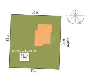 Дом 195м&sup2;, 2-этажный, участок 12 сот.  