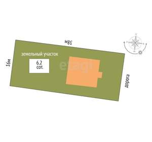 Дом 83м&sup2;, 1-этажный, участок 6 сот.  