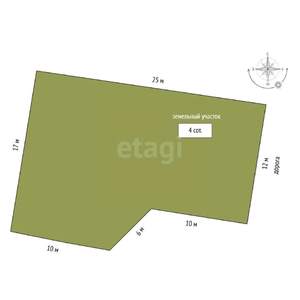 Дом 132м&sup2;, 2-этажный, участок 4 сот.  