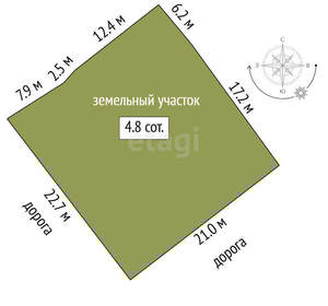 Дача 20м², 2-этажный, участок 5 сот.  