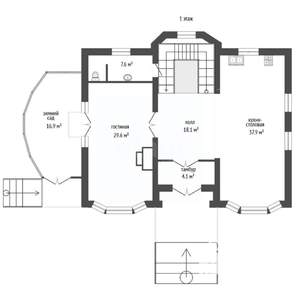 Дом 310м&sup2;, 2-этажный, участок 15 сот.  