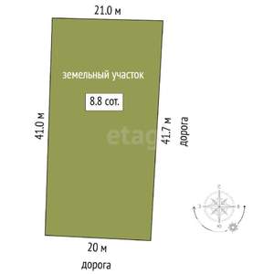 Дача 80м², 1-этажный, участок 9 сот.  
