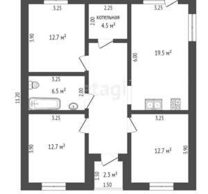 Дом 580м², 1-этажный, участок 6 сот.  
