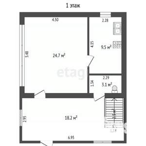 Дом 115м&sup2;, 2-этажный, участок 4 сот.  