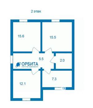 Дом 138м², 2-этажный, участок 5 сот.  