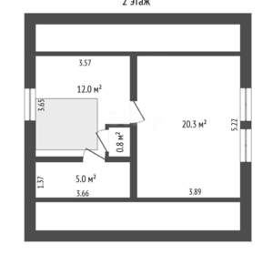 Дом 90м&sup2;, 2-этажный, участок 4 сот.  