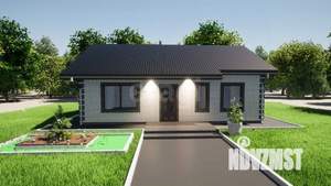 Дом 77м&sup2;, 1-этажный, участок 4 сот.  