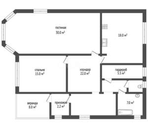 Дом 91м&sup2;, 2-этажный, участок 7 сот.  