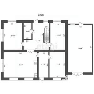 Дом 98м&sup2;, 2-этажный, участок 10 сот.  