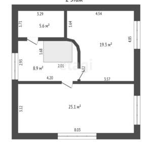 Дом 122м², 2-этажный, участок 10 сот.  