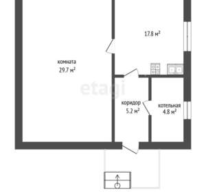 Дом 74м&sup2;, 2-этажный, участок 6 сот.  