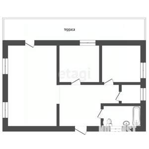 Дом 66м&sup2;, 1-этажный, участок 9 сот.  