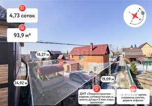 Дом 94м², 2-этажный, участок 5 сот.  
